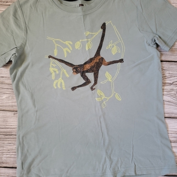 Tea Collection Monkey T-Shirt Size 12 EUC - Picture 2 of 4